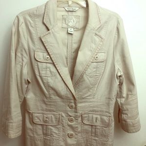 White House Black Market-Khaki Blazer